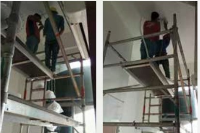 Electrical work at Condo Espada project photo by Ezzogenics Work at Height Singapore