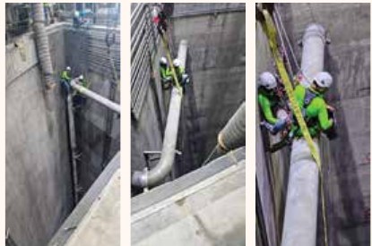 Replacement of water piping at Changi project photo by Ezzogenics Work at Height Singapore