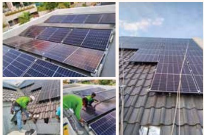 Solar panel works at Jalan Punai project photo by Ezzogenics Work at Height Singapore